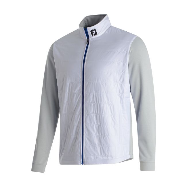 Giacca Footjoy Full-Zip Ibrido Uomo Bianche Grigie | TGSVNHQ-01