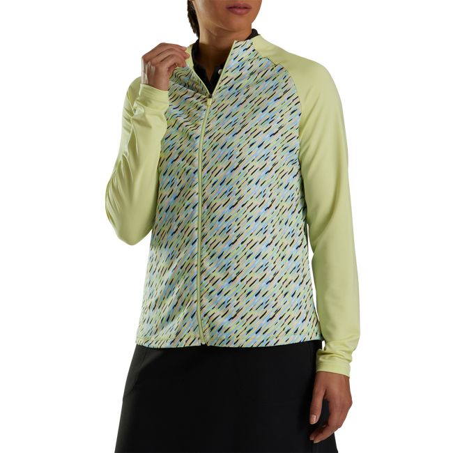 Giacca Footjoy Full-Zip Printed Mid-Layer Donna Gialle | DQBVCUH-73