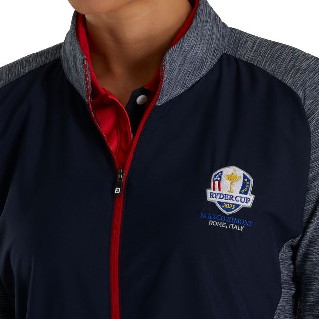 Giacca Footjoy Ryder Cup Full-Zip Ibrido Donna Blu Marino | HICOUKA-75