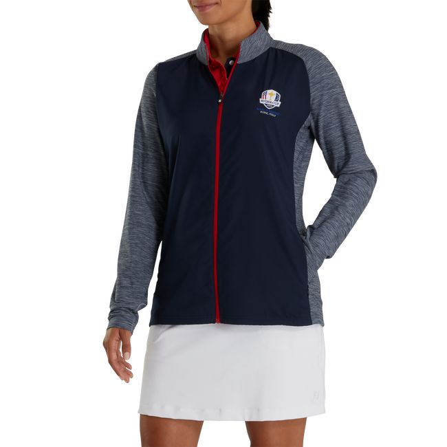 Giacca Footjoy Ryder Cup Full-Zip Ibrido Donna Blu Marino | HICOUKA-75