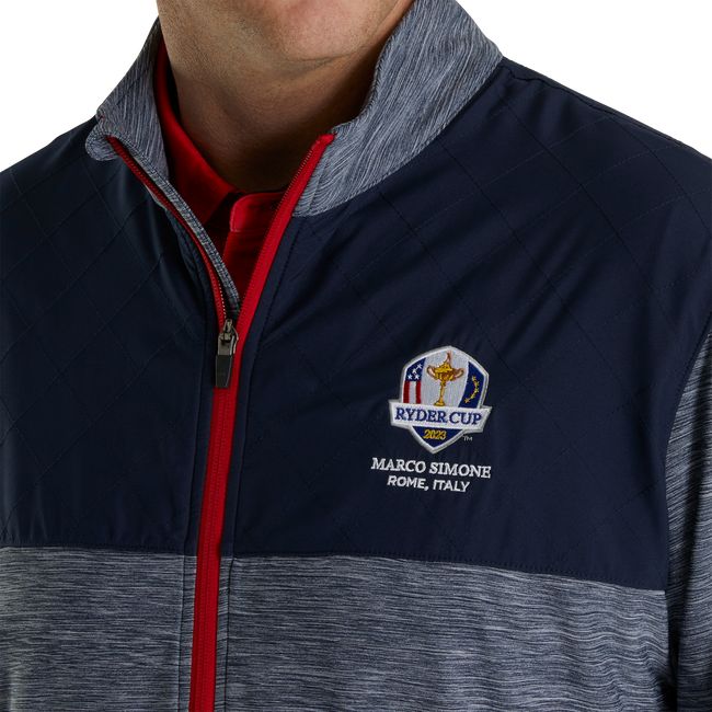 Giacca Footjoy Ryder Cup Full-Zip Ibrido Uomo Blu Marino | SMEATBG-41