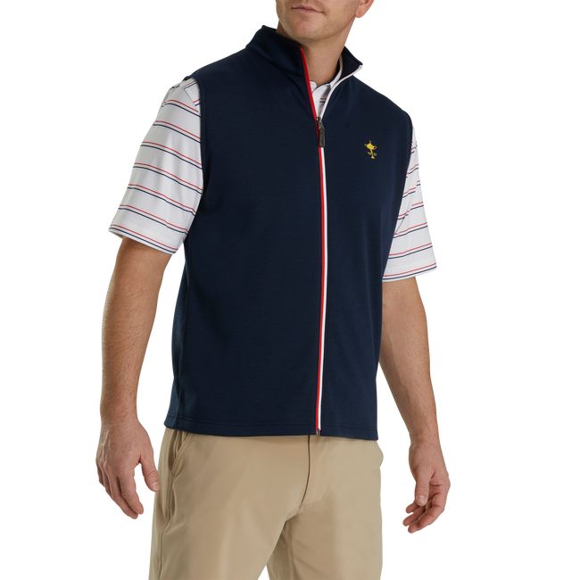 Gilet Footjoy 1927 Trophy Full-Zip Uomo Blu Marino | IGYZPUL-76