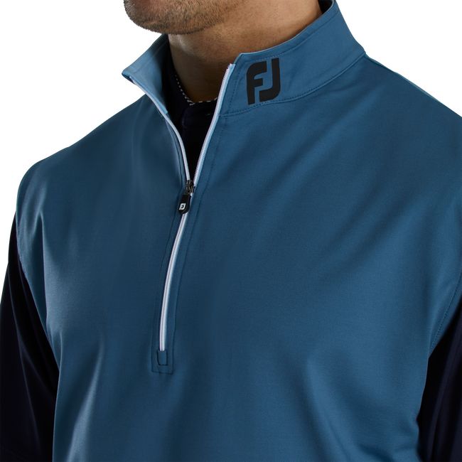 Gilet Footjoy Half-Zip Jersey - Fj Tour Collar Uomo Nere Blu | JBIGXKW-50