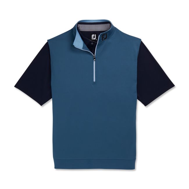 Gilet Footjoy Half-Zip Jersey - Fj Tour Collar Uomo Nere Blu | JBIGXKW-50