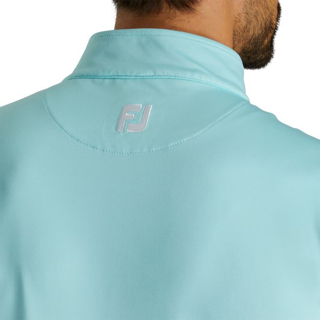 Gilet Footjoy Half-Zip Jersey Uomo Verde Acqua | TLXJINC-54