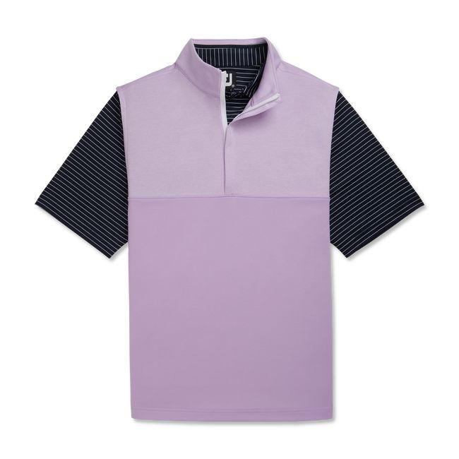 Gilet Footjoy Heather Yoke Half-Zip Uomo Viola | TPQJYVK-10