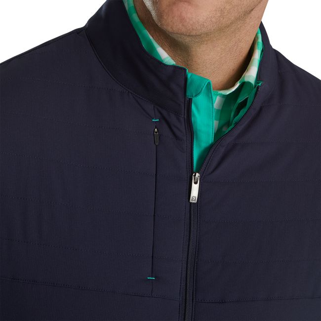 Gilet Footjoy Insulated Full-Zip Uomo Blu Marino Verdi | EAUDNGO-75