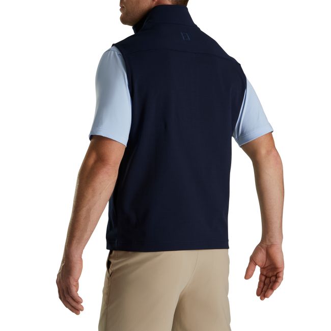 Gilet Footjoy Ottoman Knit Full-Zip Uomo Blu Marino | JUSZMOK-05