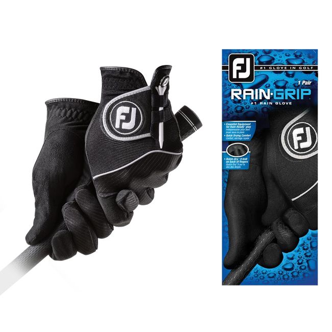 Guanti Da Golf Footjoy Raingrip Pair Uomo Nere | GDOLUFP-28