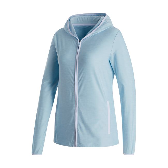 Hoodie Footjoy Full-Zip Spacedye Donna Blu | TIONFQD-09