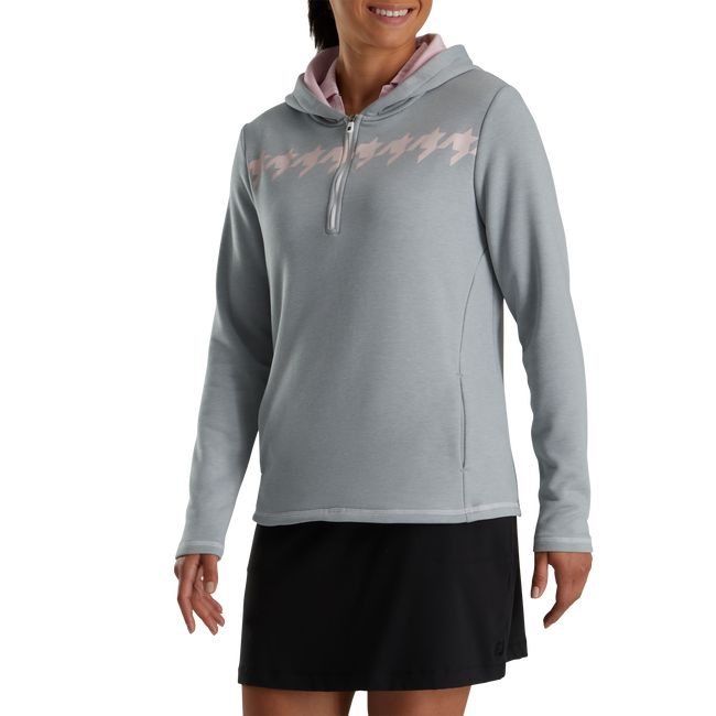 Hoodie Footjoy Half-Zip Donna Grigie | PHJXDBM-57