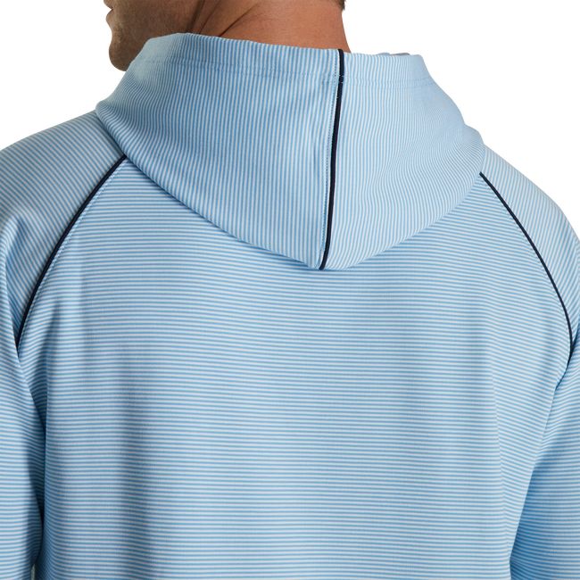 Hoodie Footjoy Pinstriped Uomo Blu | YXFHVKS-94