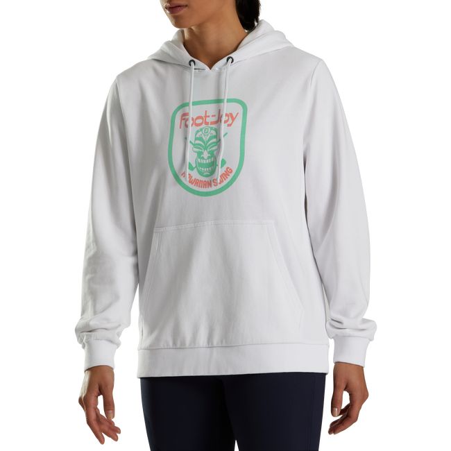 Hoodie Footjoy Tiki Grafica Donna Bianche | XFEAYKW-85