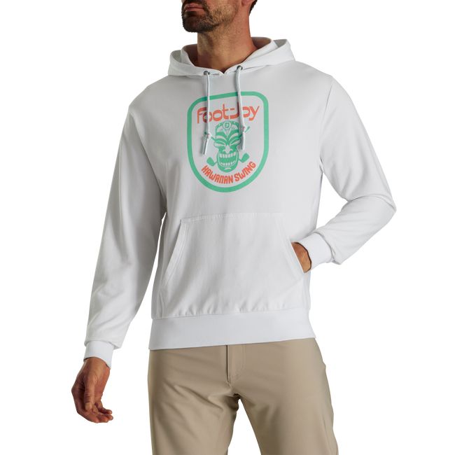 Hoodie Footjoy Tiki Grafica Uomo Bianche | HPYAEIB-63