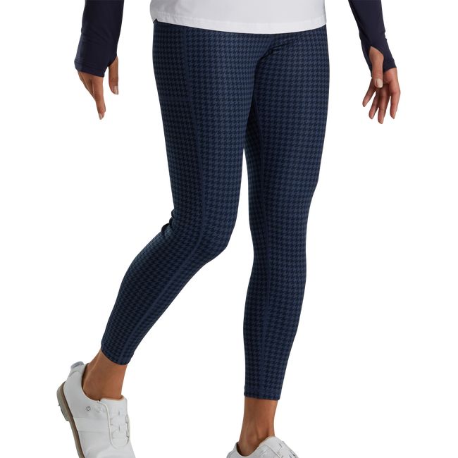 Leggings Footjoy Houndstooth Print Donna Blu Marino | HTWQKLU-87