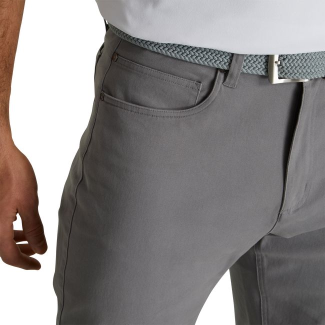 Pantaloni Footjoy Cotone Twill 5-Pocket Uomo Grigie | INXJTRO-25