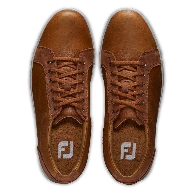 Scarpe Golf Chiodate Footjoy Club Casuals Uomo Marroni | ASFMJVQ-97