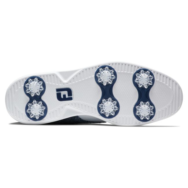 Scarpe Golf Chiodate Footjoy Lewis Traditions Donna Bianche Blu | ZSBXNDY-65