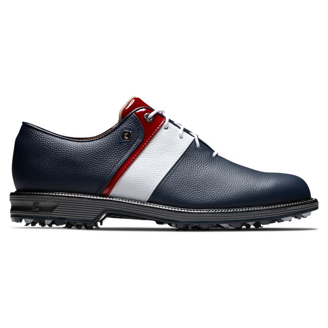 Scarpe Golf Chiodate Footjoy Myjoys Premiere Series - Packard Uomo Blu Marino Bianche | XPUCYLI-06