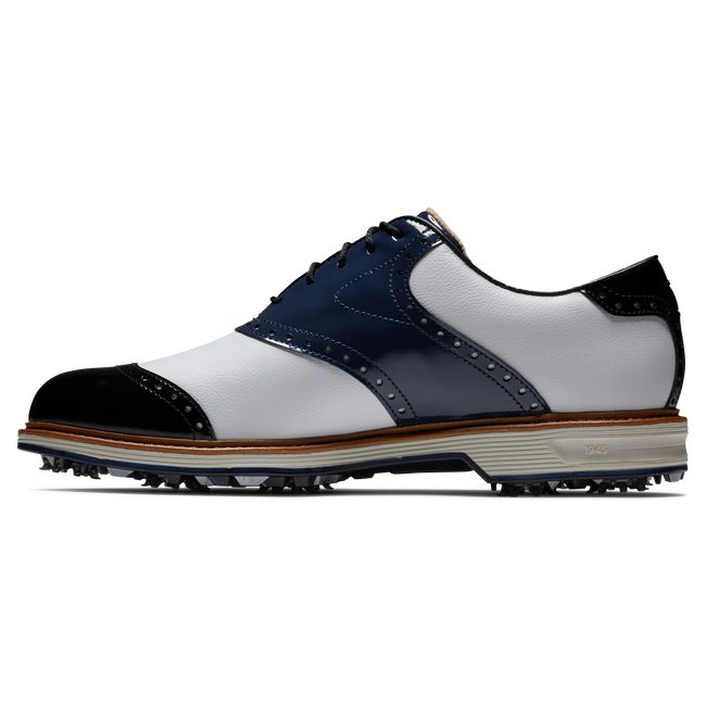 Scarpe Golf Chiodate Footjoy Premiere Series – Wilcox Uomo Bianche Blu Marino Nere | QYHDKSA-67