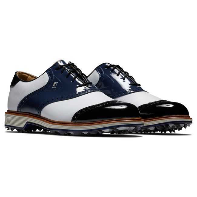 Scarpe Golf Chiodate Footjoy Premiere Series – Wilcox Uomo Bianche Blu Marino Nere | QYHDKSA-67