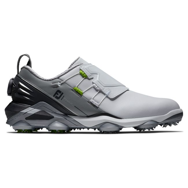 Scarpe Golf Chiodate Footjoy Tour Alpha Boa Uomo Bianche Grigie | IKDWZAB-14