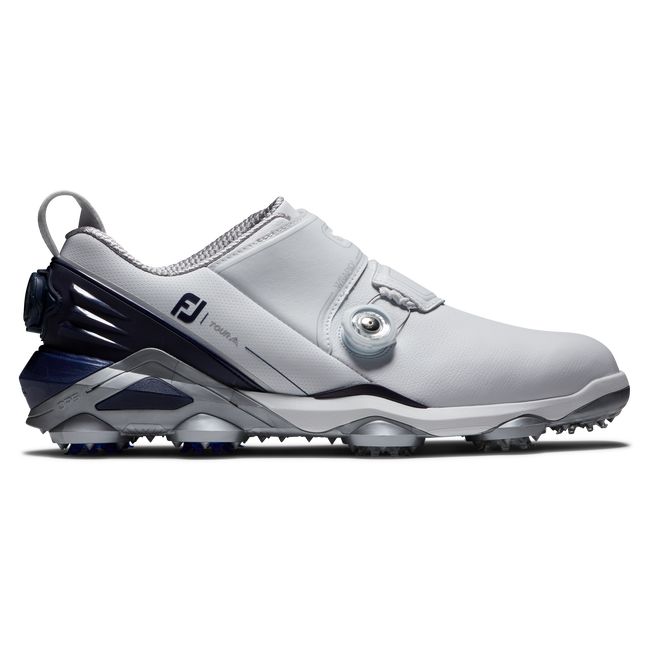 Scarpe Golf Chiodate Footjoy Tour Alpha Dual Boa Uomo Bianche Grigie | MVWAXFJ-37