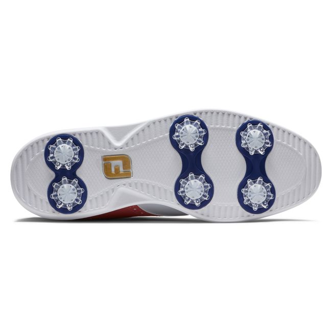 Scarpe Golf Chiodate Footjoy Traditions - Summer Classics Donna Bianche Blu | SJCOYTH-02