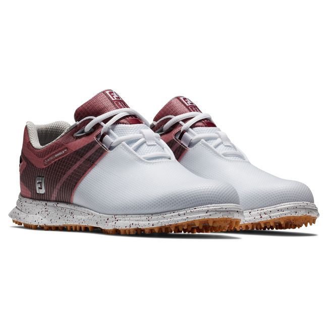 Scarpe Golf Senza Chiodate Footjoy Pro|SL Sportive Donna Bianche Bordeaux | ZXWDKBN-84