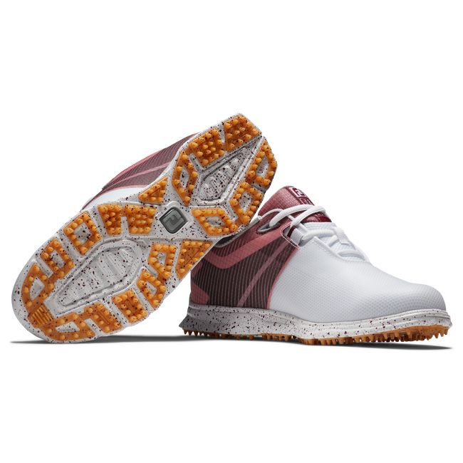 Scarpe Golf Senza Chiodate Footjoy Pro|SL Sportive Donna Bianche Bordeaux | ZXWDKBN-84