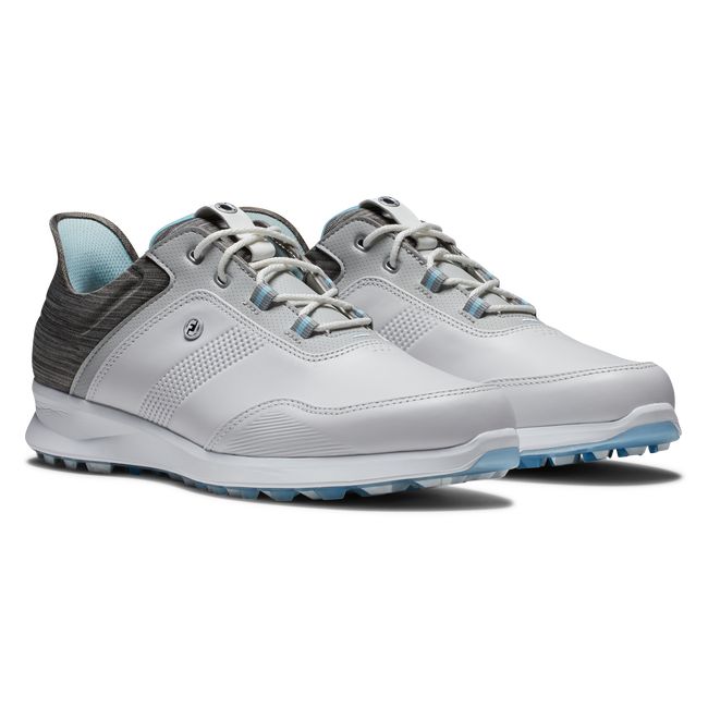 Scarpe Golf Senza Chiodate Footjoy Stratos Donna Bianche Grigie | FTVHCED-89