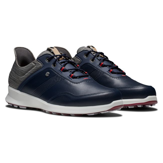 Scarpe Golf Senza Chiodate Footjoy Stratos Uomo Blu Marino Grigie | JEQGFOV-29