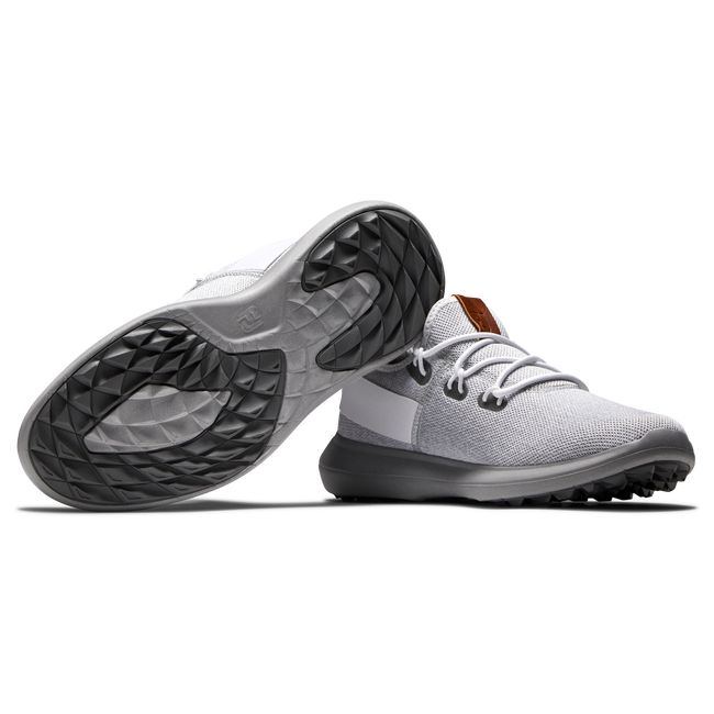 Scarpe da Golf Footjoy Flex Coastal Uomo Bianche Grigie | WPNGCFV-68