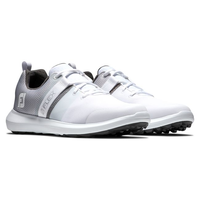 Scarpe da Golf Footjoy Flex Uomo Bianche Grigie | AOWBDMS-64