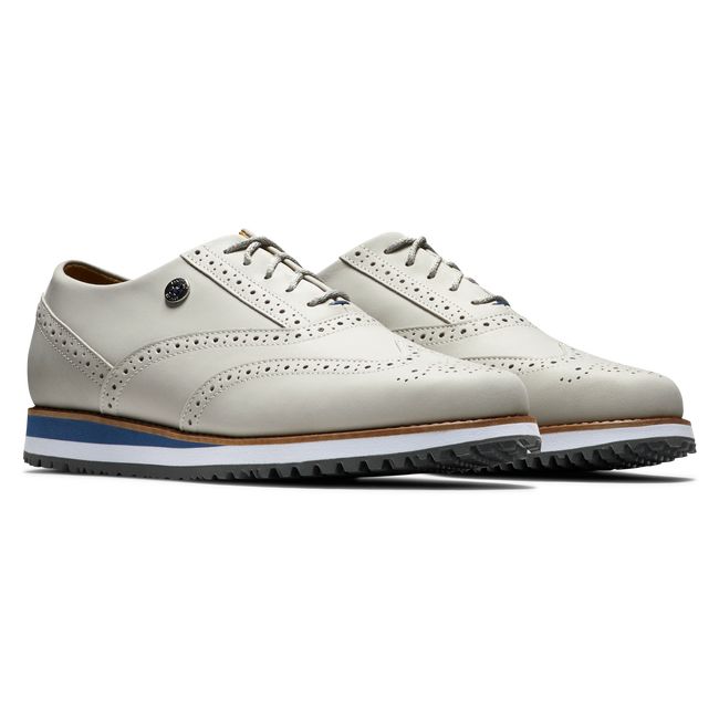 Scarpe da Golf Footjoy Sportive Retro Donna Bianche | HTIQXCG-03