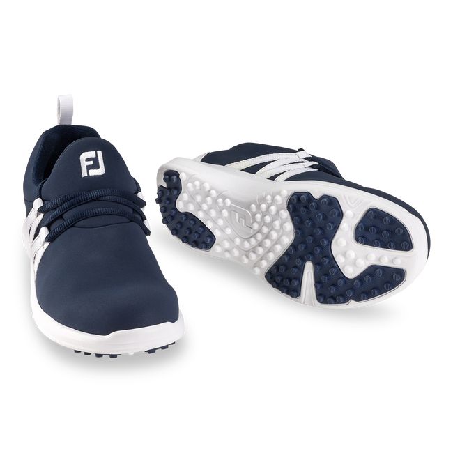 Slip On Footjoy Fj Leisure Donna Blu Marino Bianche | QNBWMGI-35